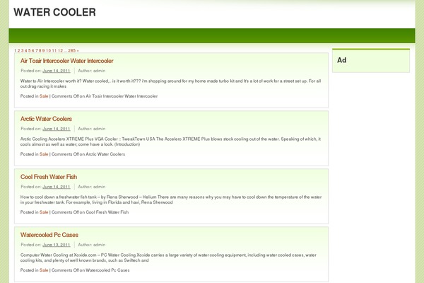 Light Green theme site design template sample