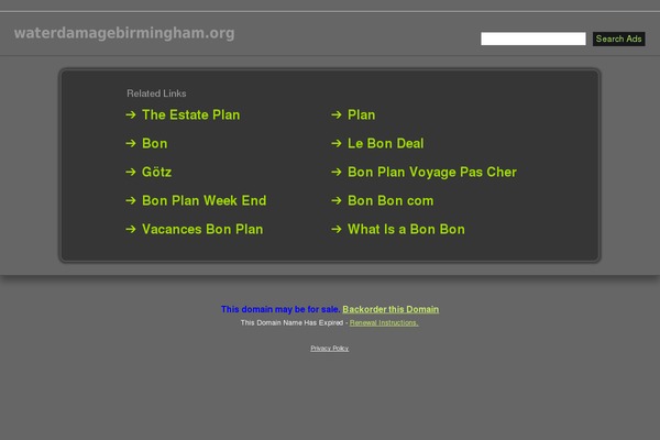 The Box theme site design template sample