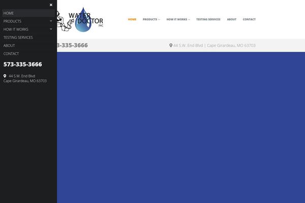 waterdoctorcape.com site used Water-doctor-theme