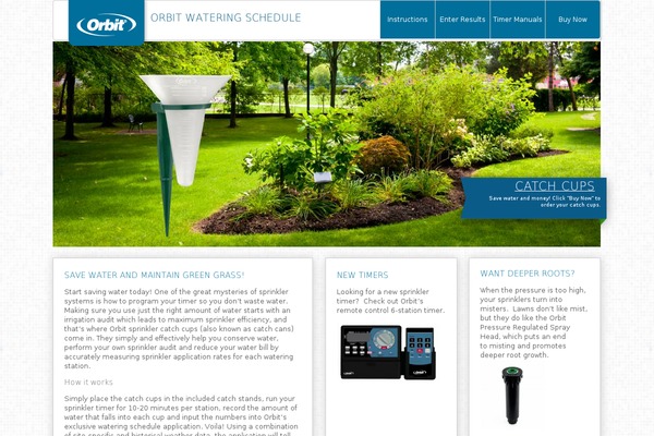 Orbit theme site design template sample