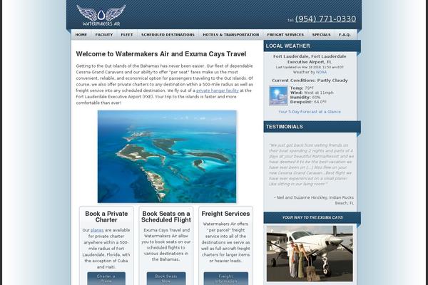 Site using NOAA Weather plugin