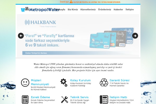 watermetropol.com.tr site used Avantgarde