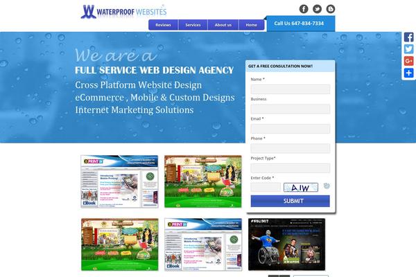 Landingpage theme site design template sample