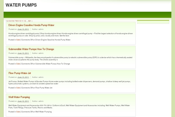 Light Green theme site design template sample