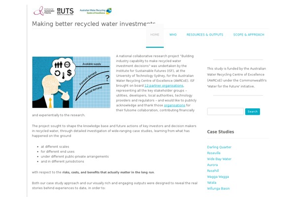 waterrecyclinginvestment.com site used Jaguza