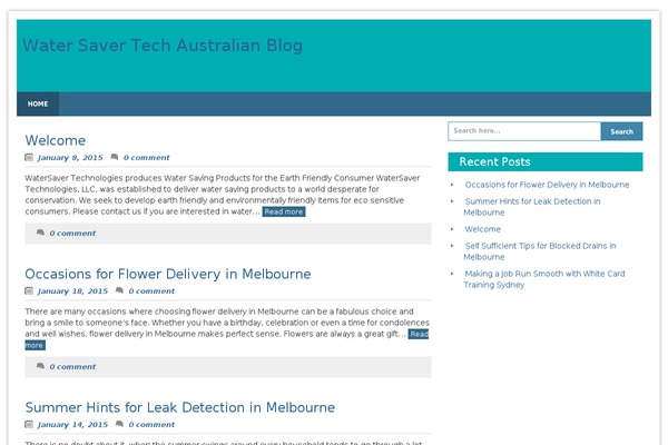 Blue Planet theme site design template sample