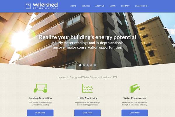 Watershed theme site design template sample