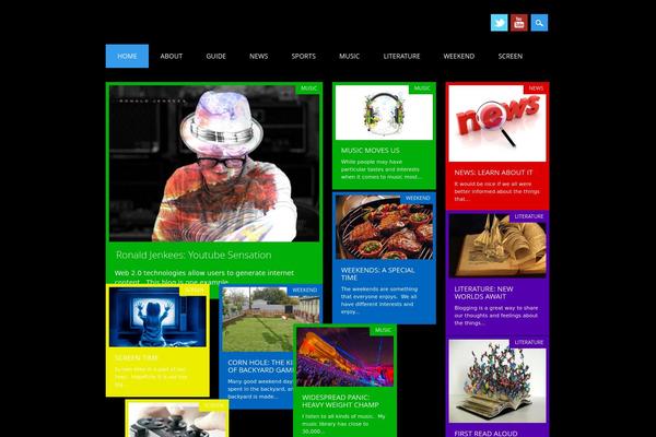 Surfarama theme site design template sample