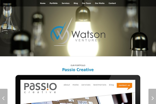 The One Pager theme site design template sample