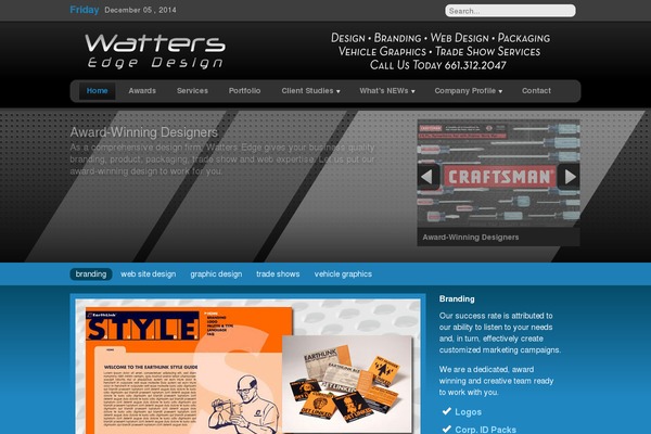 The7 Child theme site design template sample