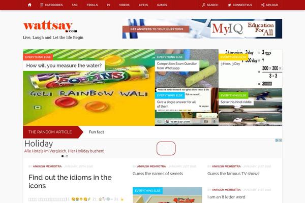 wattsay.com site used Customws