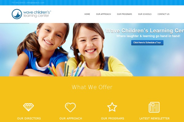 Kinder theme site design template sample
