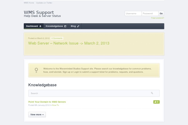 waveminded.com site used Supportpress