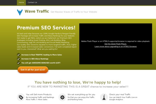 JustLanded theme site design template sample