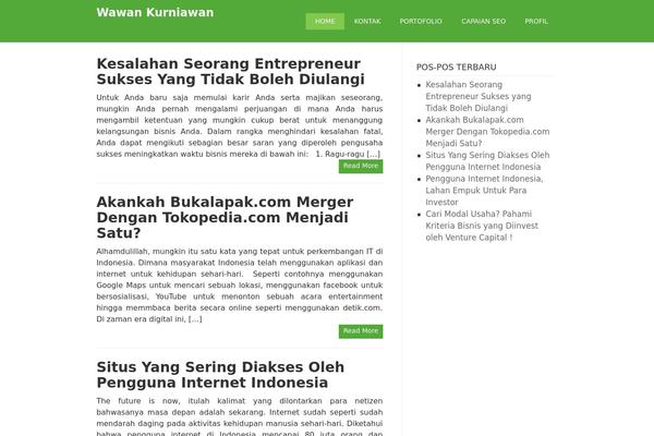 Lingonberry theme site design template sample