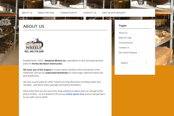 Contango theme site design template sample