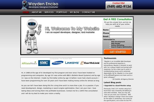 We theme site design template sample
