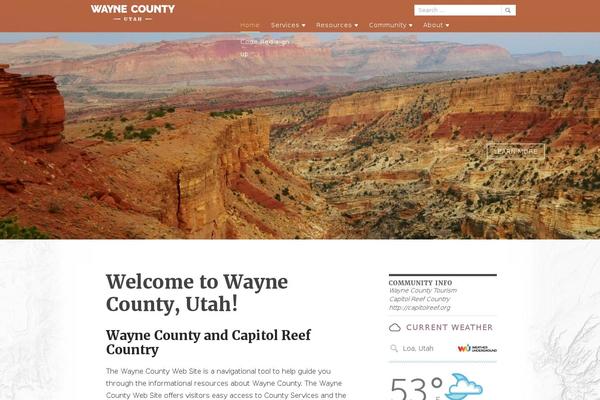 Site using Weather Underground plugin