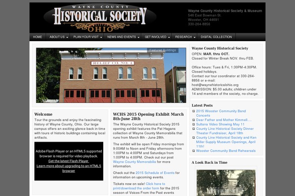 waynehistoricalohio.org site used Businessbiz