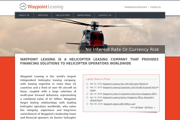 Waypoint theme site design template sample