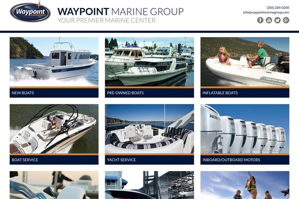 Waypoint theme site design template sample