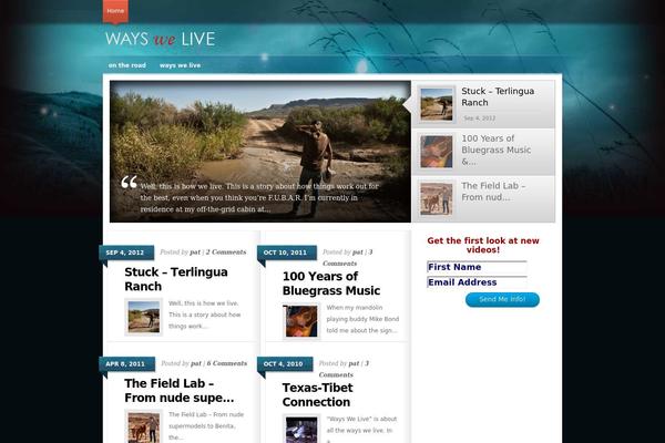 Glow theme site design template sample