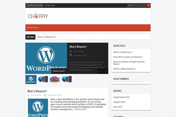 Cherry theme site design template sample