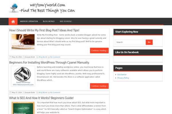 Magazine Style theme site design template sample