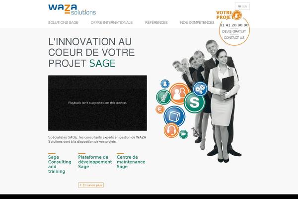 waza-solutions.fr site used Waza