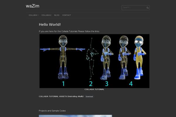 Coral Dark theme site design template sample