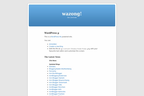Home theme site design template sample