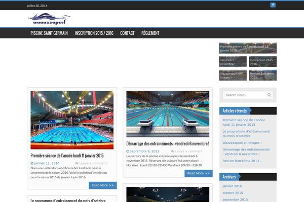 WP FanZone theme site design template sample