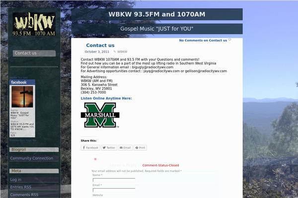 wbkwradio.com site used OnTheSide