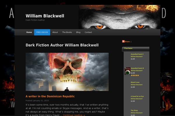 BlackWell theme site design template sample