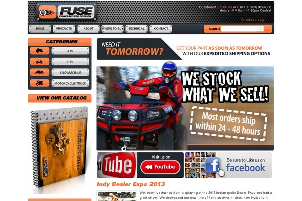 Vitrine theme site design template sample