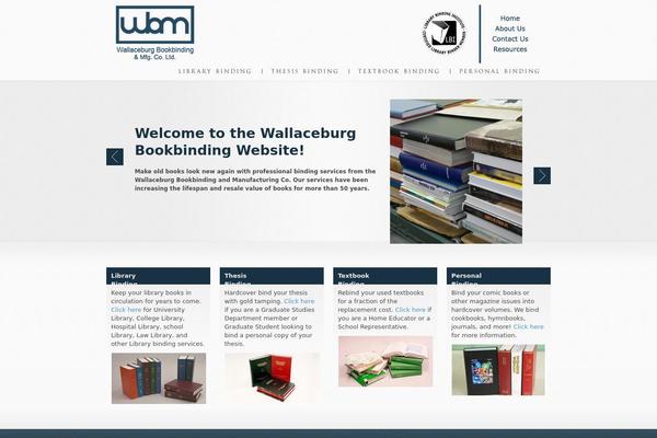 wbmbindery.com site used Columbia