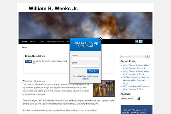 Quark theme site design template sample