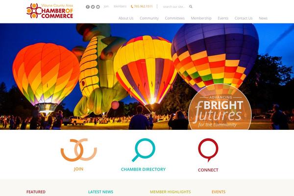 Chamber theme site design template sample