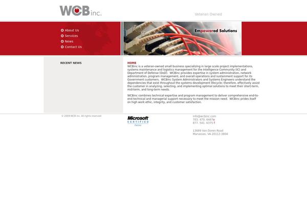 wcbinc.com site used Plain