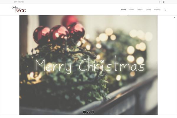 Wcc theme site design template sample