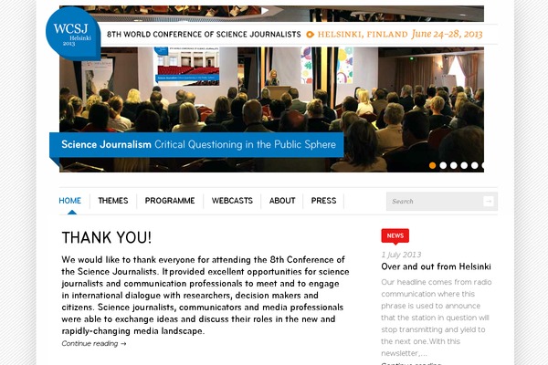 wcsj2013.org site used Coherence