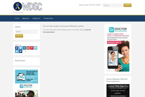 Site using Simplified Social Share plugin