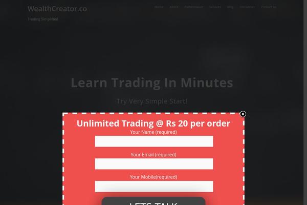 wealthcreator.co site used Fyre