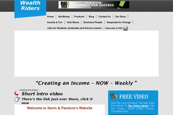Wealth theme site design template sample