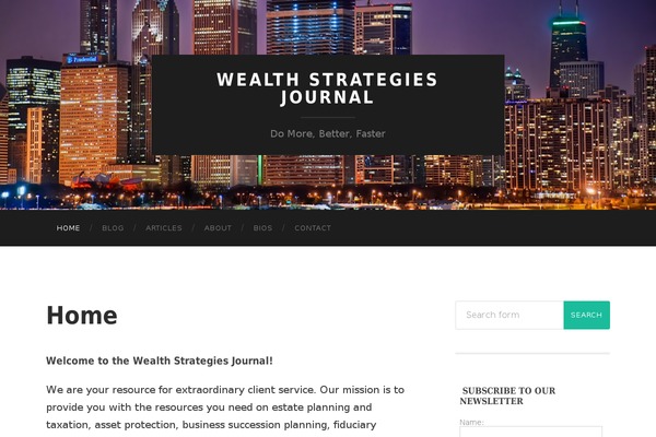 Hemingway theme site design template sample