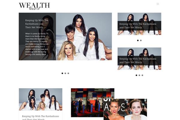 The Gossip theme site design template sample