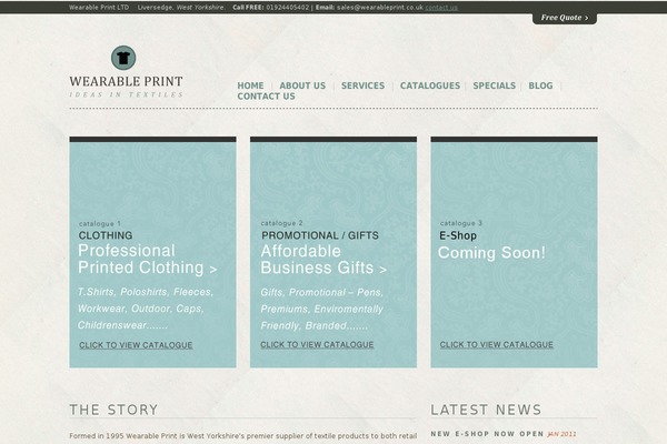 Starkers theme site design template sample