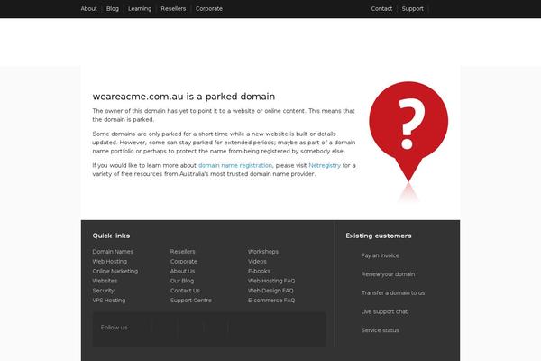 Acme theme site design template sample