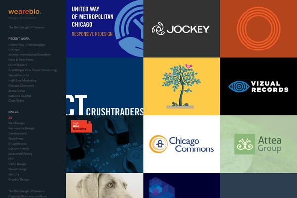 Mesh theme site design template sample