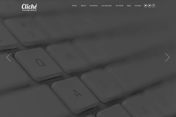cliche theme websites examples